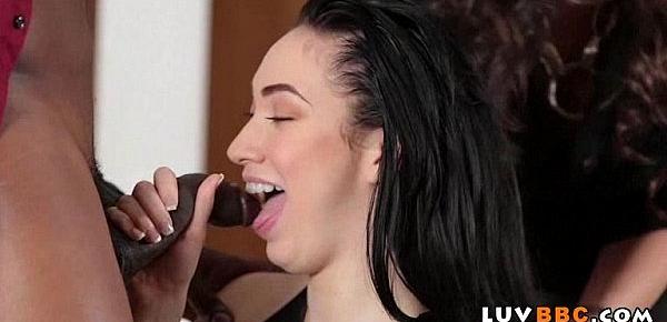  Mom directs black cock on how to fuck her daughter Aria Alexander